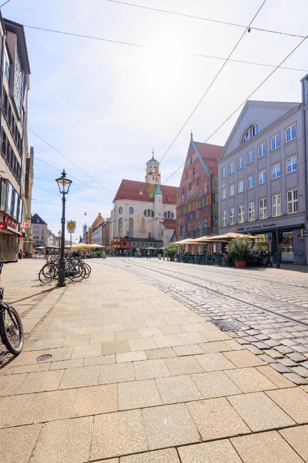 Global Living - Design Apartment I Rathausplatz I Beamer I Ac I Kitchen I Augsburg Exterior photo