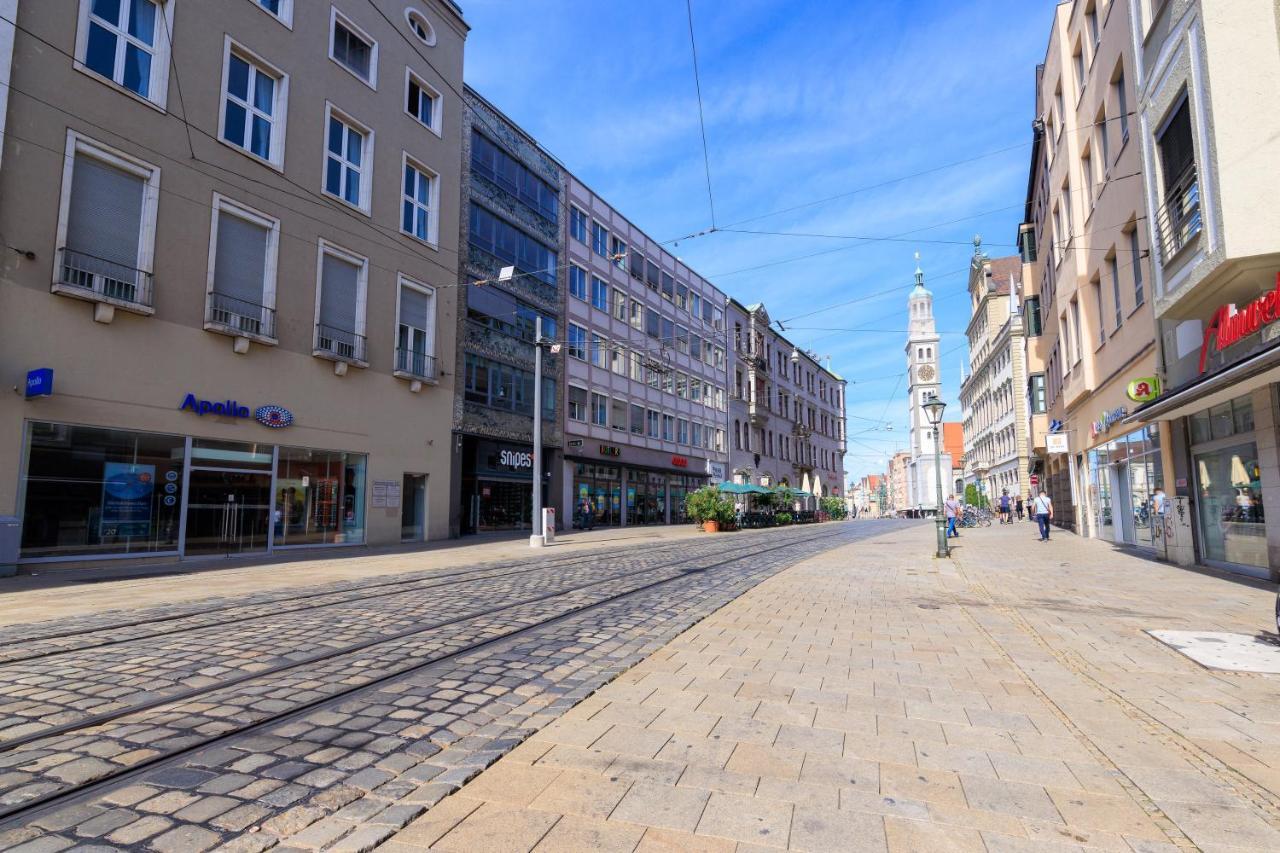Global Living - Design Apartment I Rathausplatz I Beamer I Ac I Kitchen I Augsburg Exterior photo